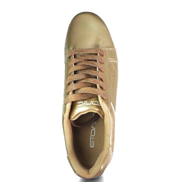 Etonic G-SOK 3.0 Spikeless Golf Shoes "Metallic Gold" LG300GD Women's 7.5M - Picture 9 of 11